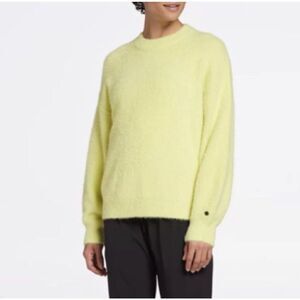 CALIA By Carrie Underwood Journey Eyelash Yellow Pullover Sweater Size Small